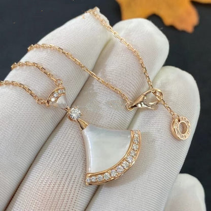 [Love's Uplift]DREAM NECKLACE MOP PINK GOLD DIAMOND