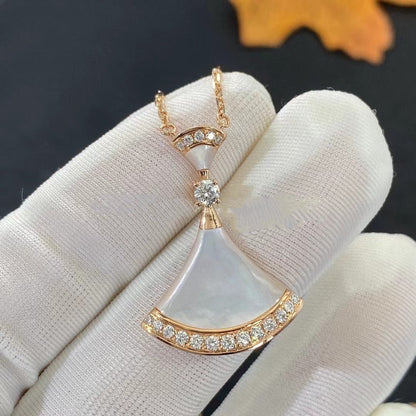 [Love's Uplift]DREAM NECKLACE MOP PINK GOLD DIAMOND