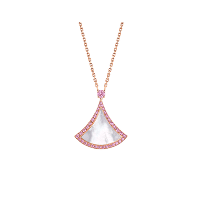 [Love's Uplift]DREAM NECKLACE MOP DIAMOND PINK