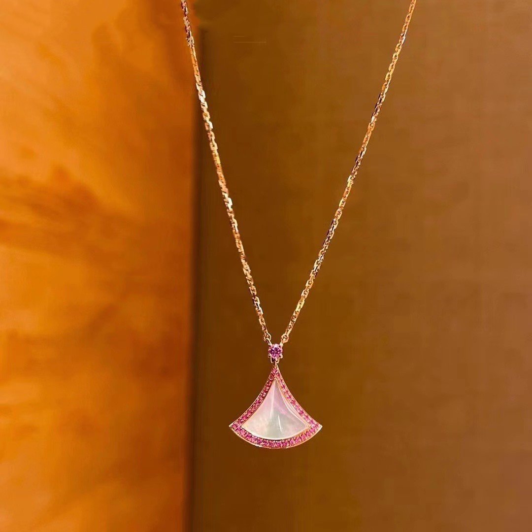 [Love's Uplift]DREAM NECKLACE MOP DIAMOND PINK