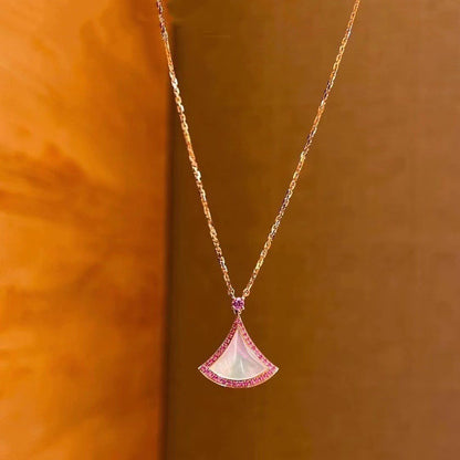 [Love's Uplift]DREAM NECKLACE MOP DIAMOND PINK