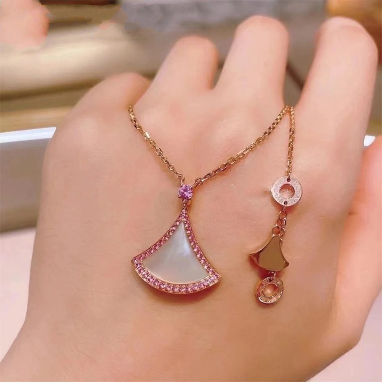 [Love's Uplift]DREAM NECKLACE MOP DIAMOND PINK