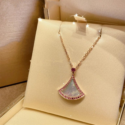 [Love's Uplift]DREAM NECKLACE MOP DIAMOND PINK