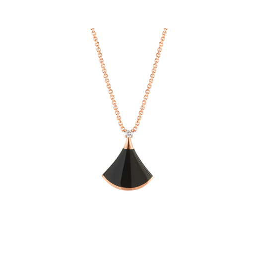 [Love's Uplift]DREAM NECKLACE ONYX 1 DIAMOND