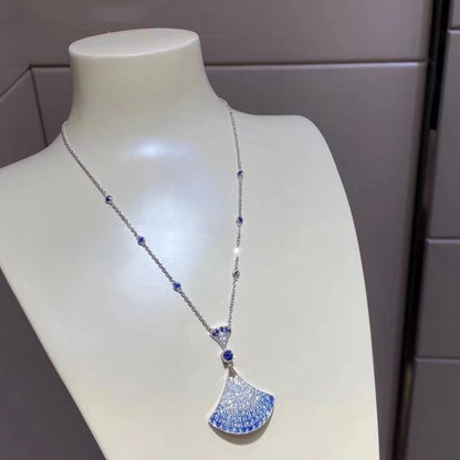 [Love's Uplift]DREAM NECKLACE AGATE SILVER DIAMOND