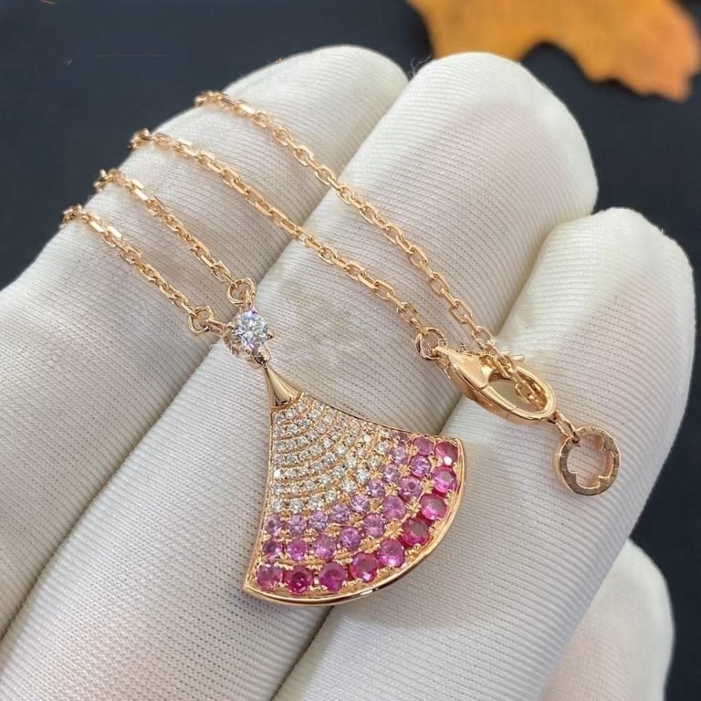[Love's Uplift]DREAM NECKLACE PINK GOLD PINK DIAMOND