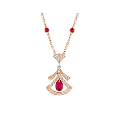 [Love's Uplift]DREAM NECKLACE CARNELIAN DIAMOND PINK GOLD