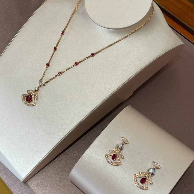 [Love's Uplift]DREAM NECKLACE CARNELIAN DIAMOND PINK GOLD