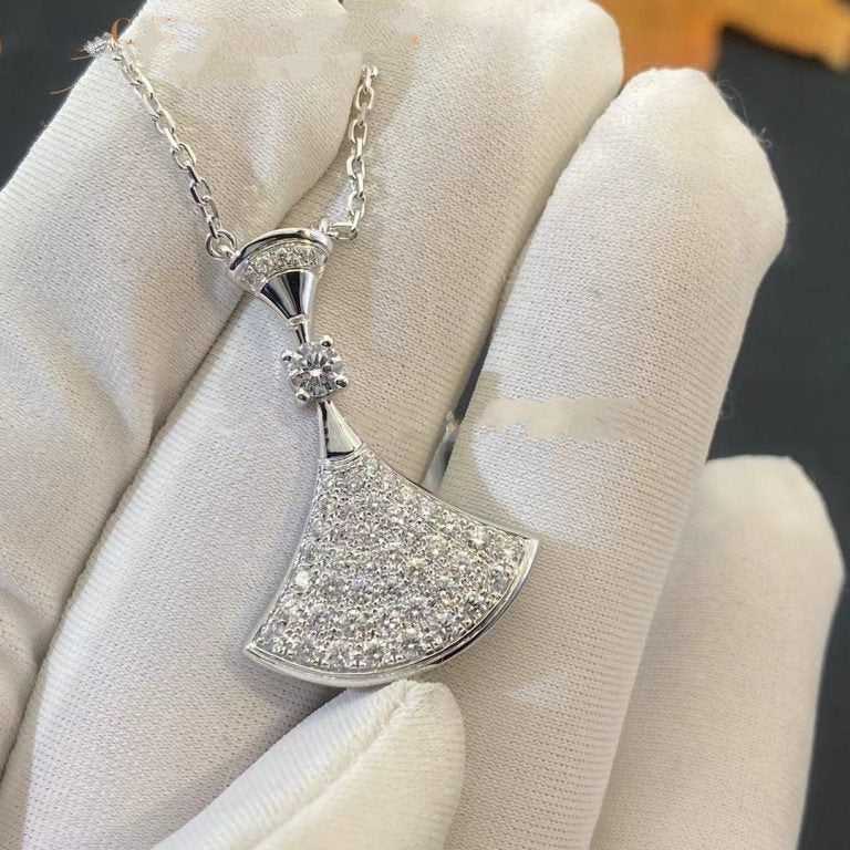 [Love's Uplift]DREAM NECKLACE SILVER FULL DIAMOND