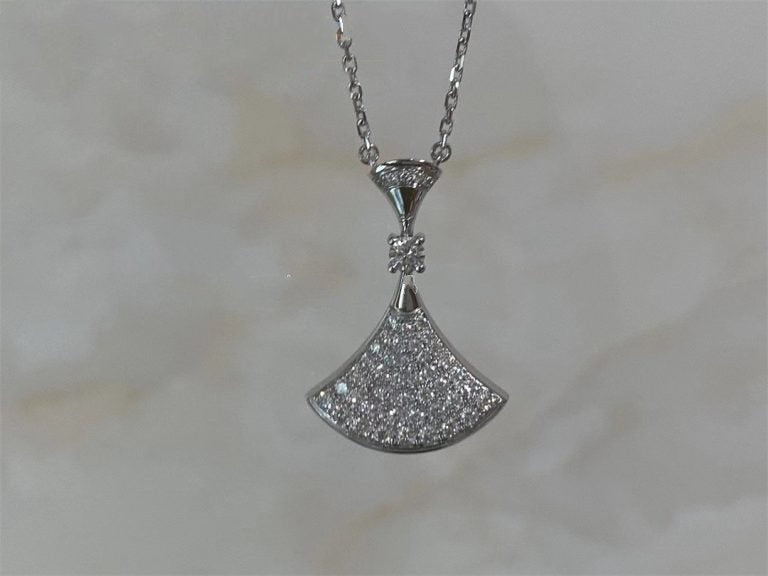 [Love's Uplift]DREAM NECKLACE SILVER FULL DIAMOND