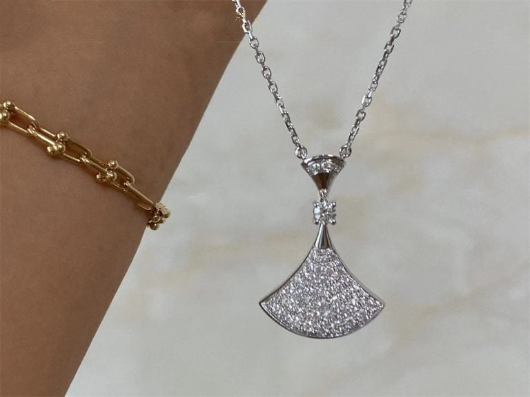 [Love's Uplift]DREAM NECKLACE SILVER FULL DIAMOND