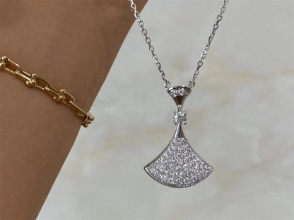 [Love's Uplift]DREAM NECKLACE SILVER FULL DIAMOND