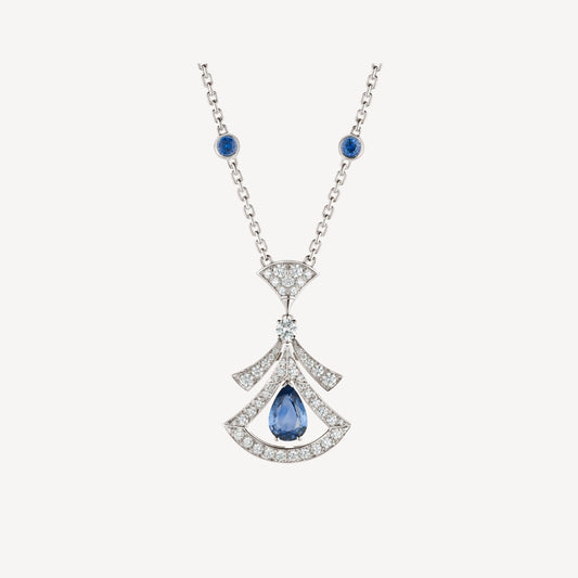 [Love's Uplift]DREAM NECKLACE AGATE DIAMOND SILVER