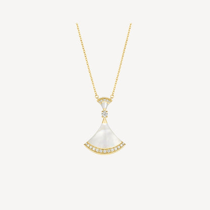 [Love's Uplift]DREAM NECKLACE MOP GOLD DIAMOND