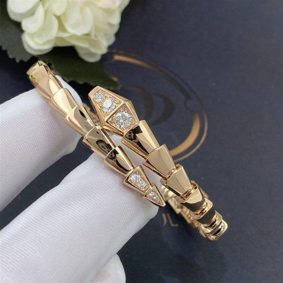 [Love's Uplift]SERPENTI BRACELET DIAMONDS PINK GOLD