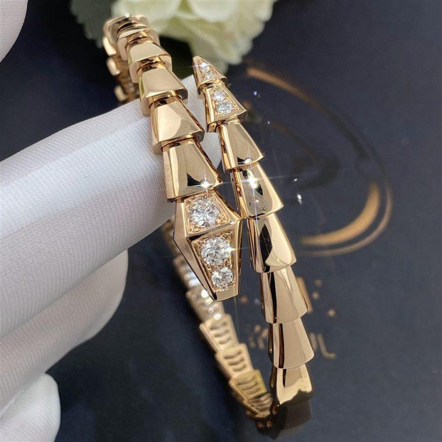 [Love's Uplift]SERPENTI BRACELET DIAMONDS PINK GOLD