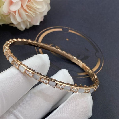 [Love's Uplift]SERPENTI BRACELET PINK GOLD MOP DIAMOND