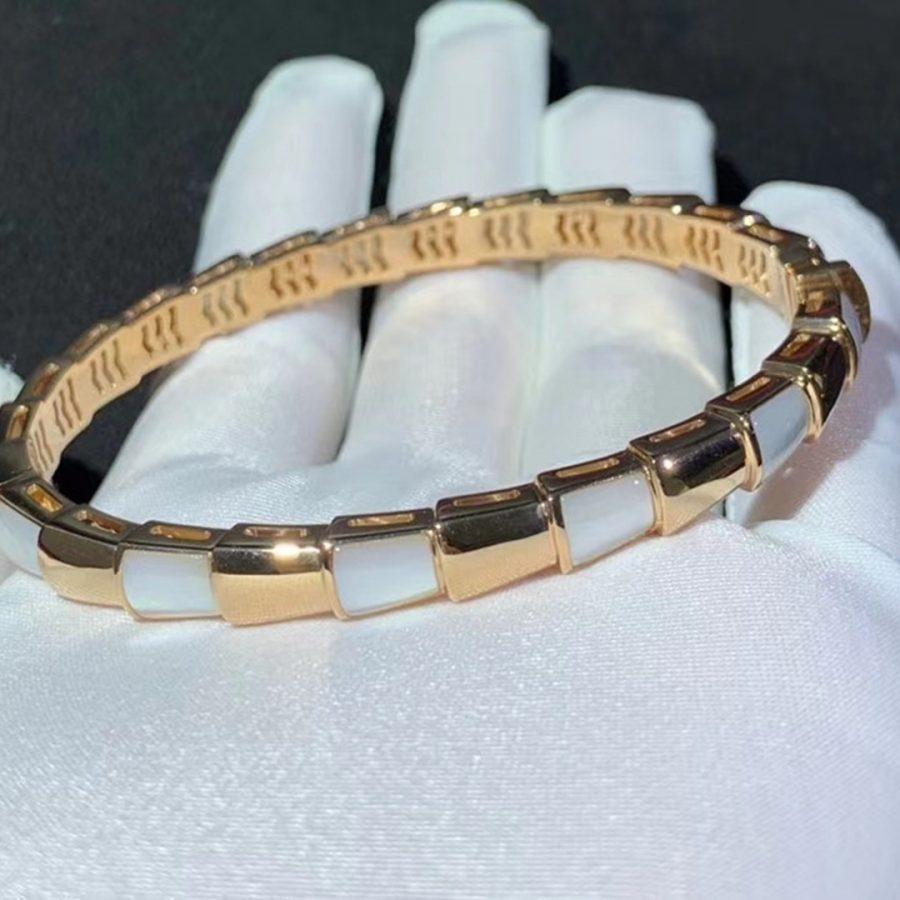 [Love's Uplift]SERPENTI BRACELET PINK GOLD MOP