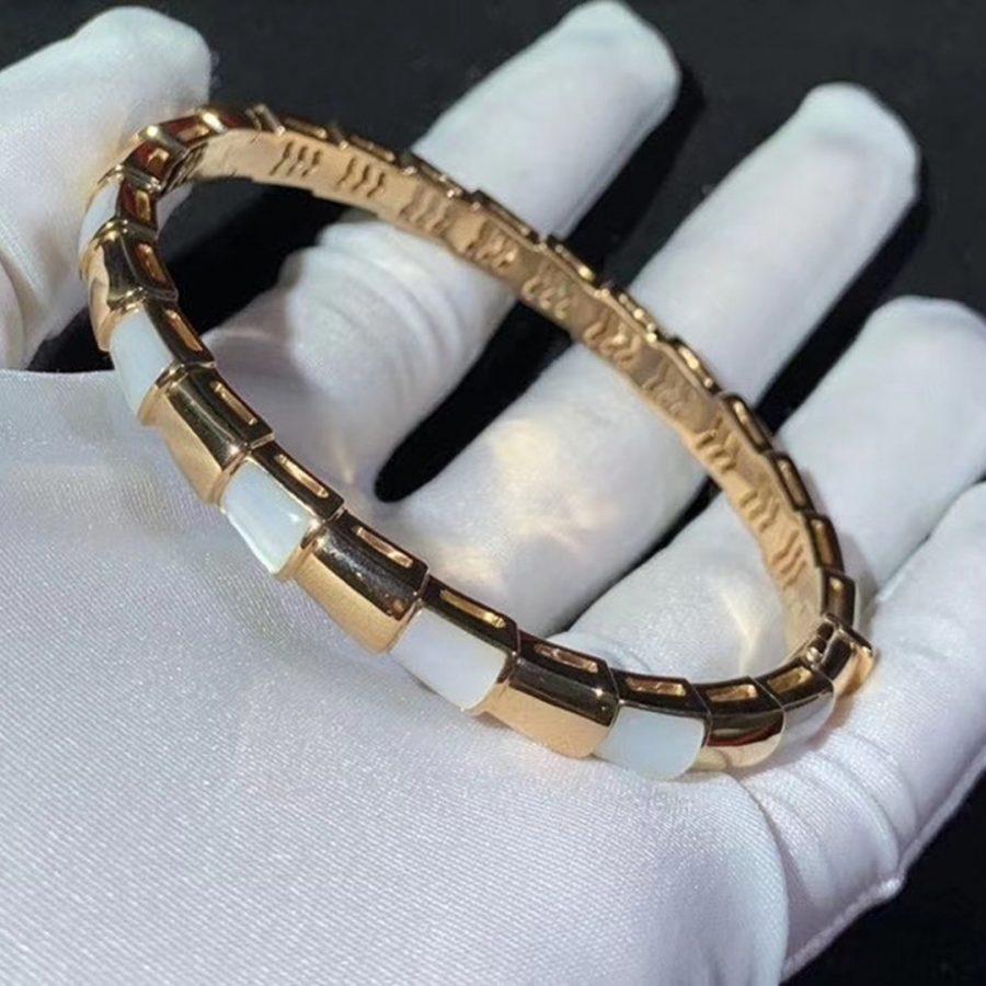 [Love's Uplift]SERPENTI BRACELET PINK GOLD MOP