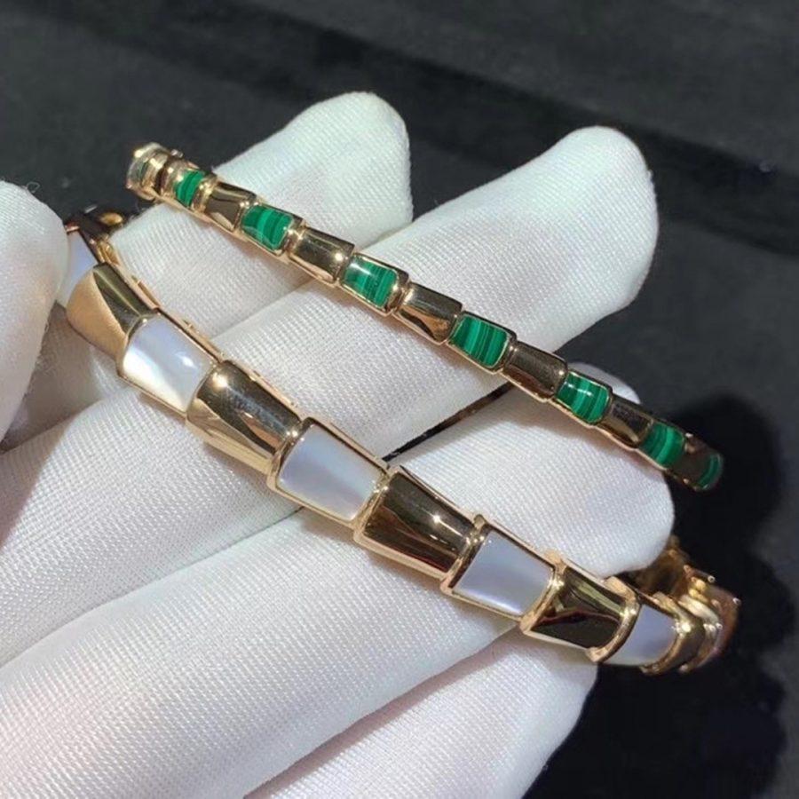 [Love's Uplift]SERPENTI BRACELET PINK GOLD MOP