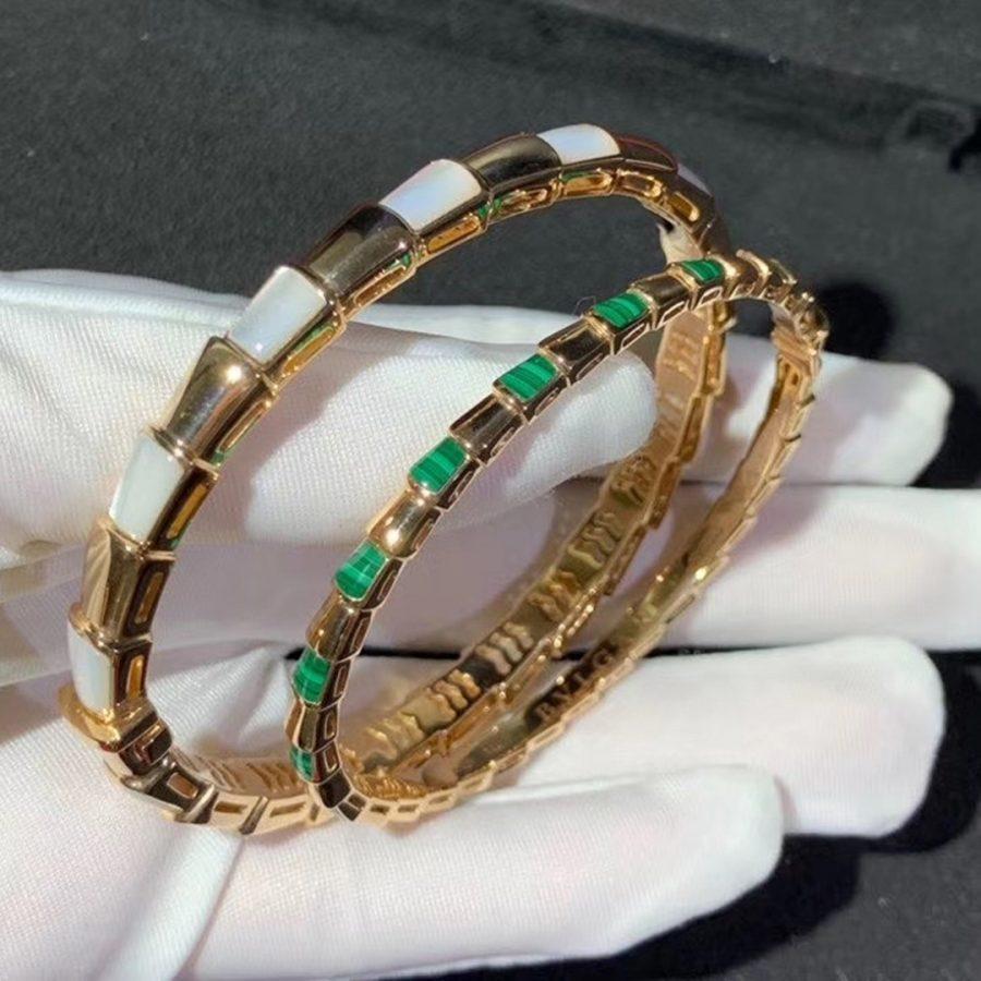 [Love's Uplift]SERPENTI BRACELET PINK GOLD MOP