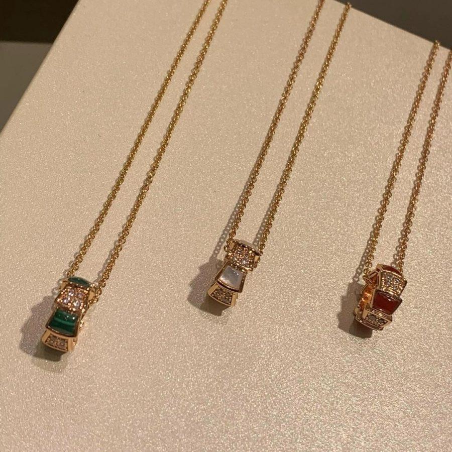 [Love's Uplift]SERPENTI PEDANT DIAMOND NECKLACE