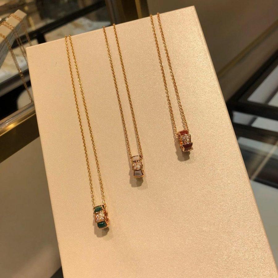 [Love's Uplift]SERPENTI PEDANT DIAMOND NECKLACE