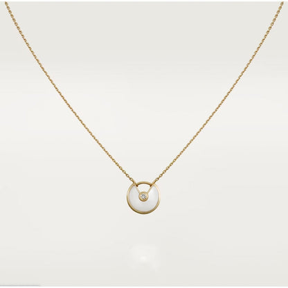 [Love's Uplift]AMULETTE ROSE GOLD MOP NECKLACE