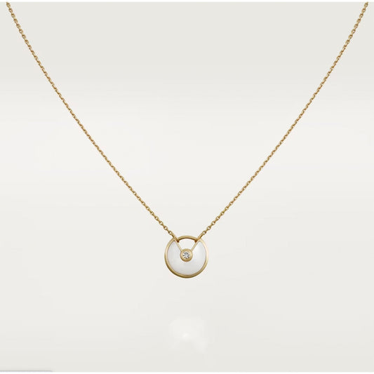 [Love's Uplift]AMULETTE ROSE GOLD MOP NECKLACE