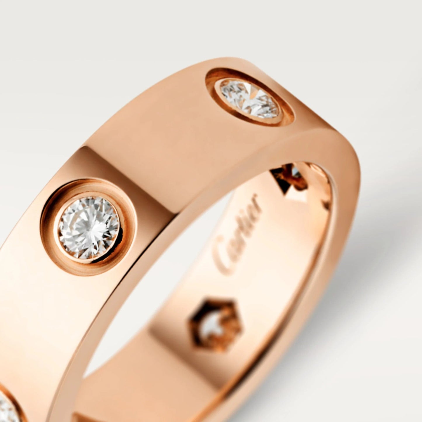 [Love's Uplift]LOVE 5.5MM 6 DIAMOND RING