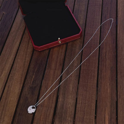 [Love's Uplift]AMULETTE SILVER FULL DIAMOND NECKLACE