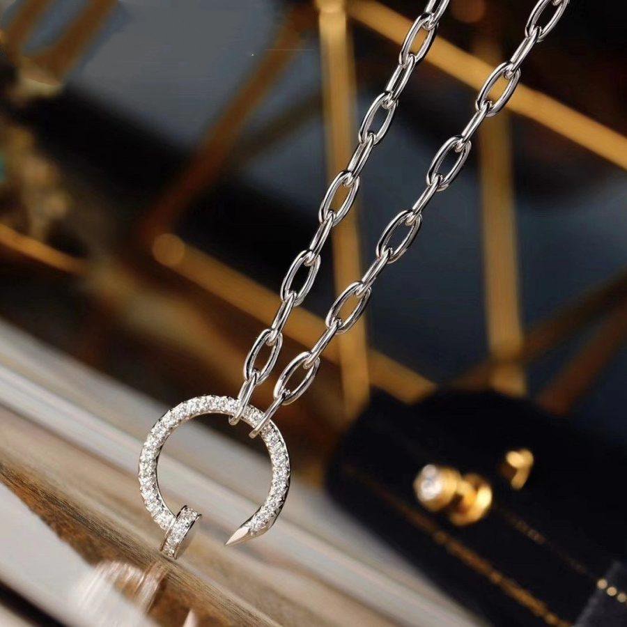 [Love's Uplift]JUSTE NECKLACE FULL DIAMONDS