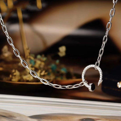 [Love's Uplift]JUSTE NECKLACE FULL DIAMONDS