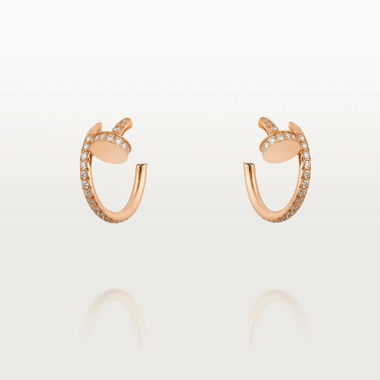 [Love's Uplift]JUSTE EARRINGS 12.75MM PINK GOLD DIAMOND