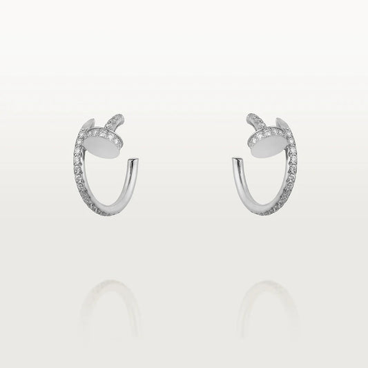 [Love's Uplift]JUSTE EARRINGS 12.75MM SILVER DIAMOND