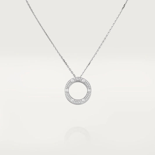 [Love's Uplift]LOVE NECKLACE ADJUSTABLE SILVER