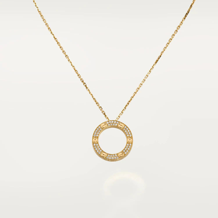 [Love's Uplift]LOVE NECKLACE ADJUSTABLE ROSE GOLD