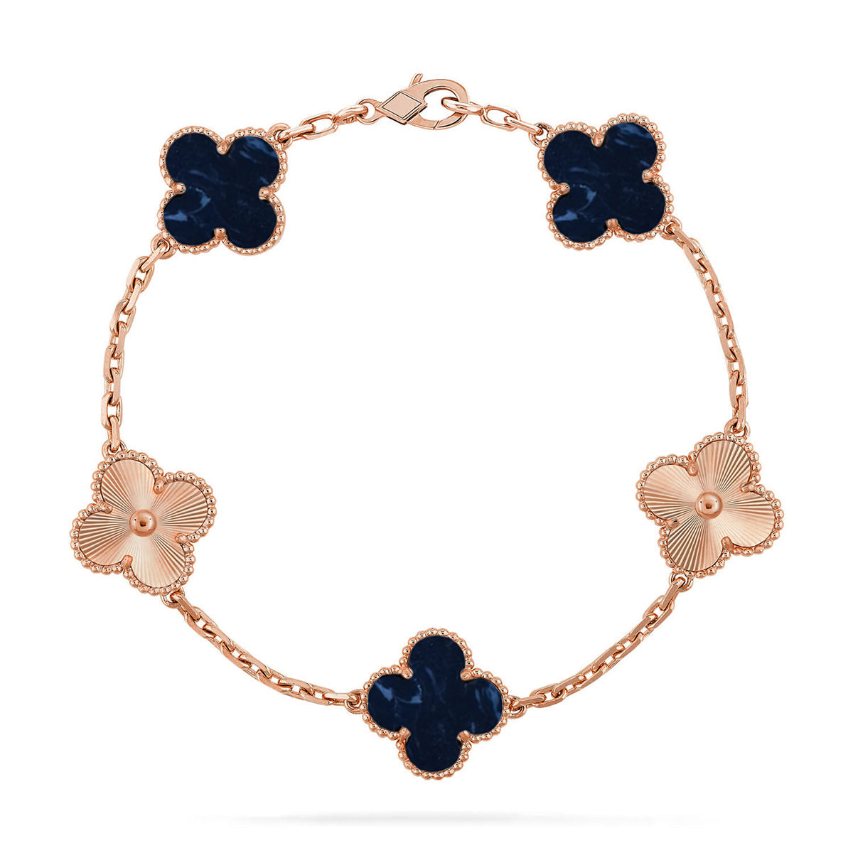 [Love's Uplift]CLOVER 5 MOTIF PIETERSITE BRACELET COLLECTION