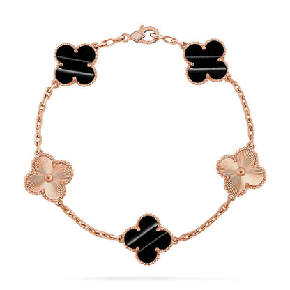 [Love's Uplift] CLOVER 5 MOTIF PULSAR STONE BRACELET COLLECTION