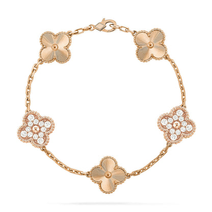 [Love's Uplift] CLOVER 5 MOTIF LASER BRACELET COLLECTION
