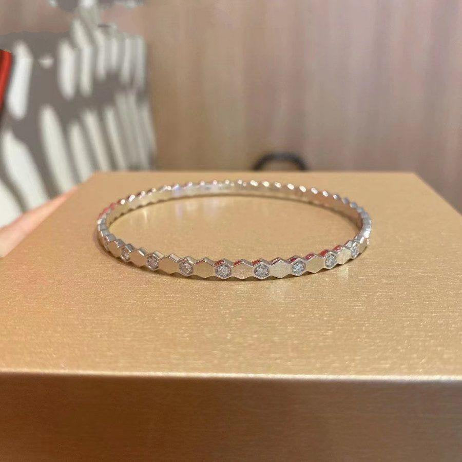 [Love's Uplift]BEE LOVE SILVER DIAMOND BRACELET