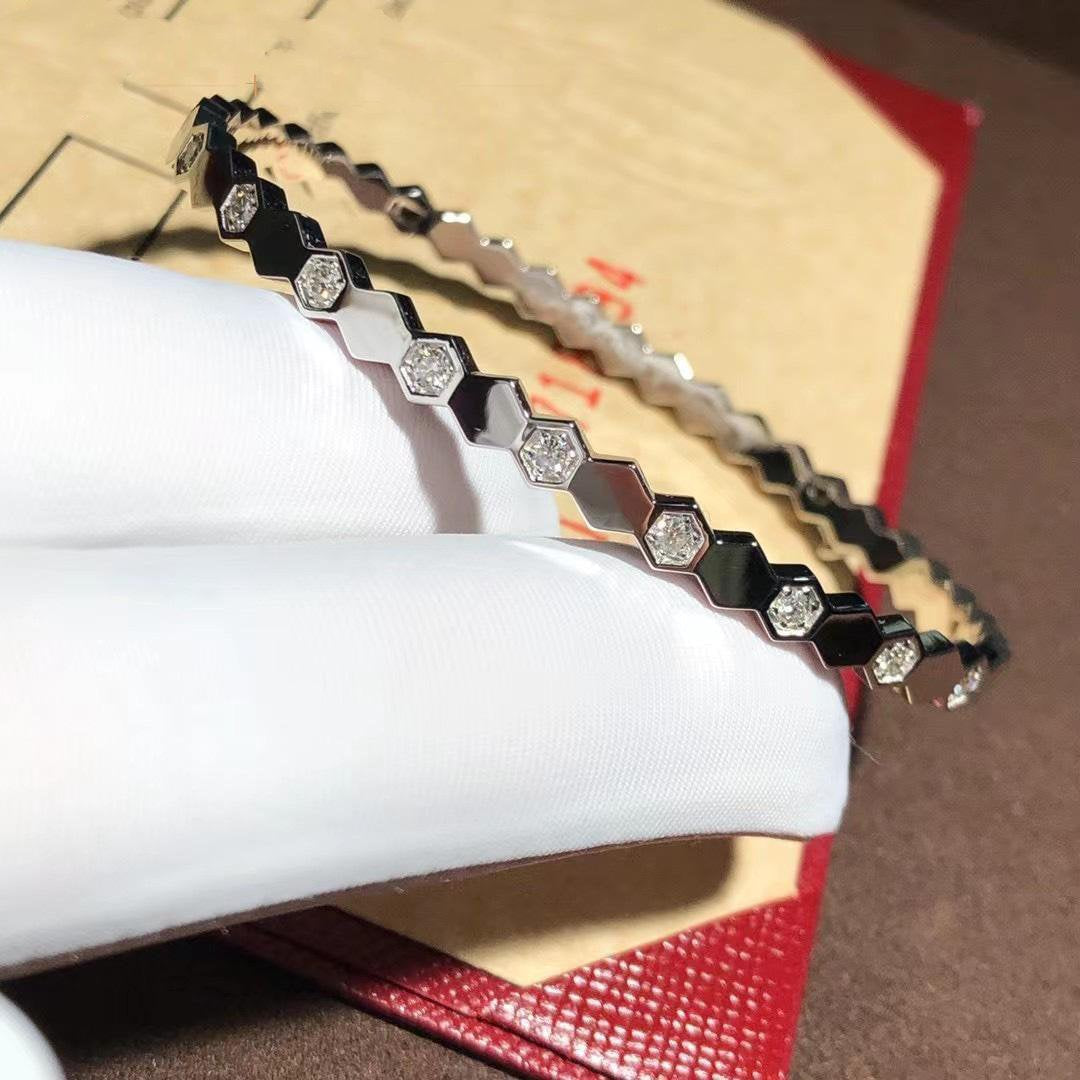 [Love's Uplift]BEE LOVE SILVER DIAMOND BRACELET