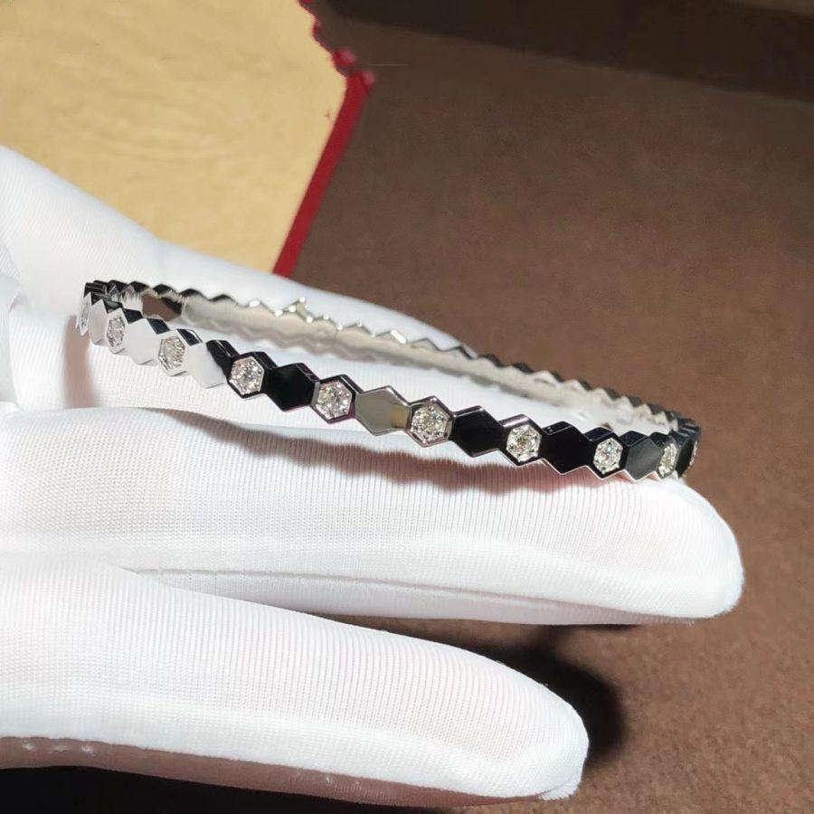 [Love's Uplift]BEE LOVE SILVER DIAMOND BRACELET