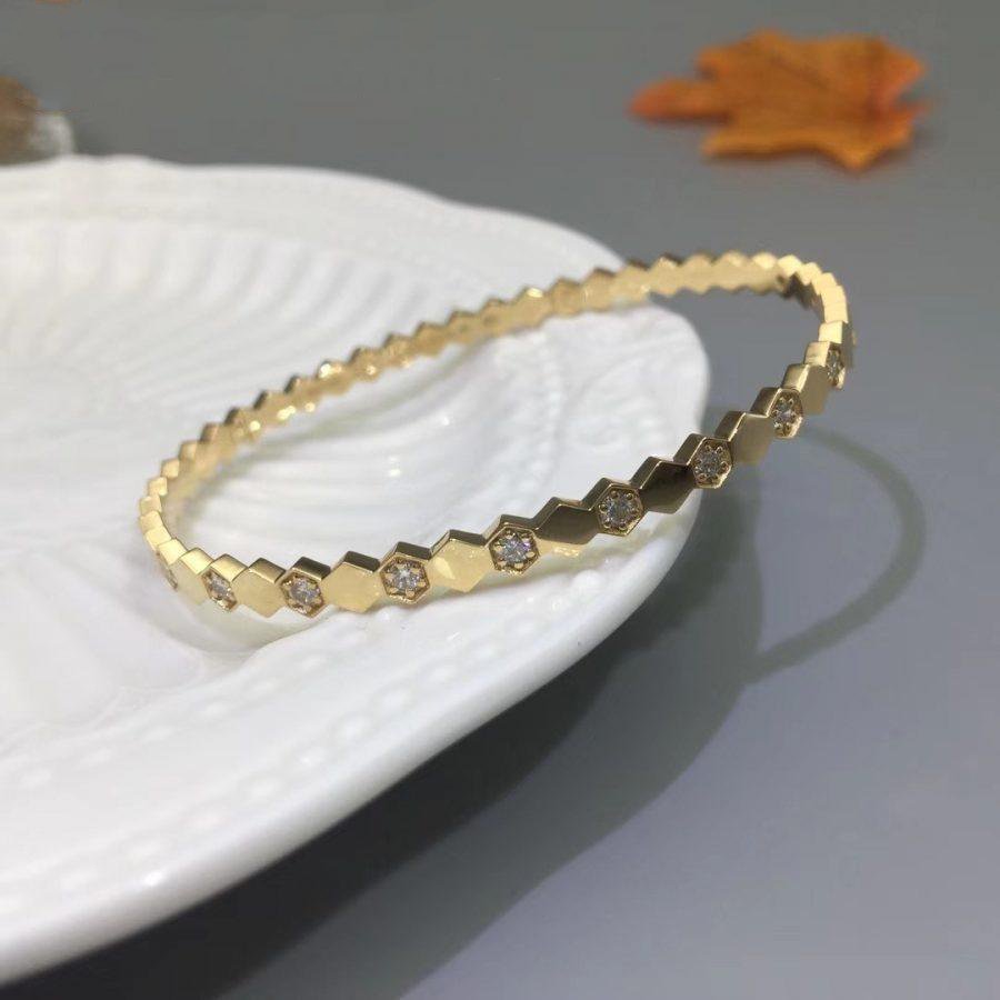 [Love's Uplift]BEE LOVE GOLD DIAMOND BRACELET