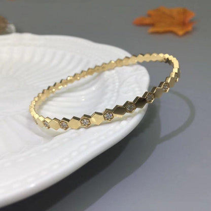 [Love's Uplift]BEE LOVE GOLD DIAMOND BRACELET
