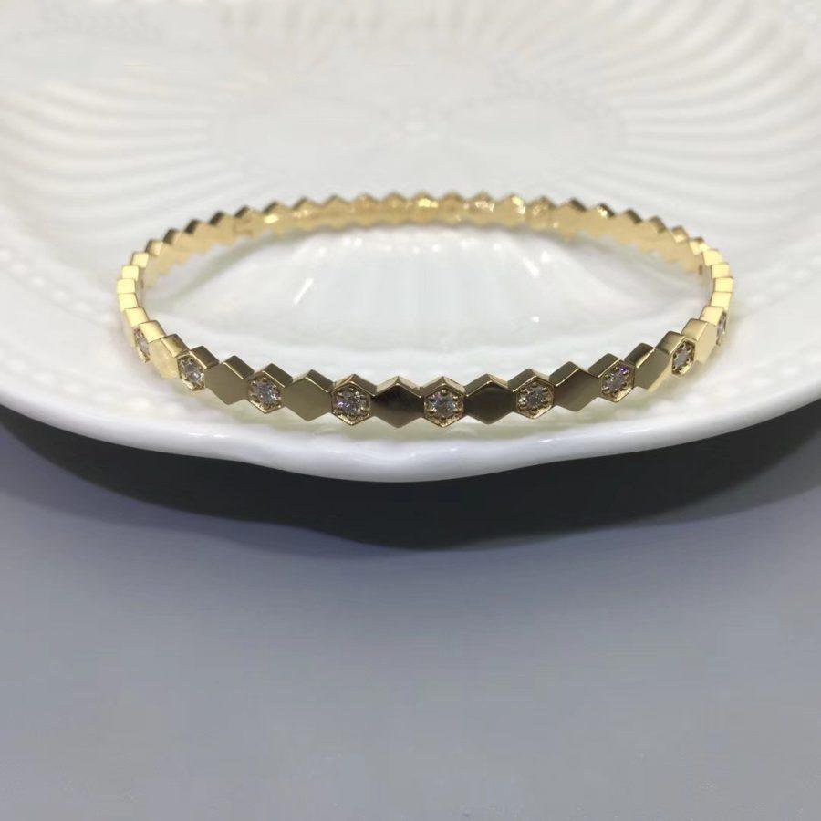 [Love's Uplift]BEE LOVE GOLD DIAMOND BRACELET