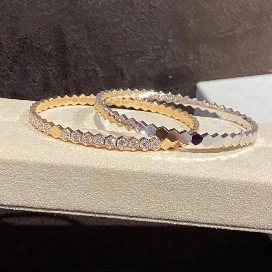 [Love's Uplift]BEE LOVE GOLD BRACELET FULL DIAMOND