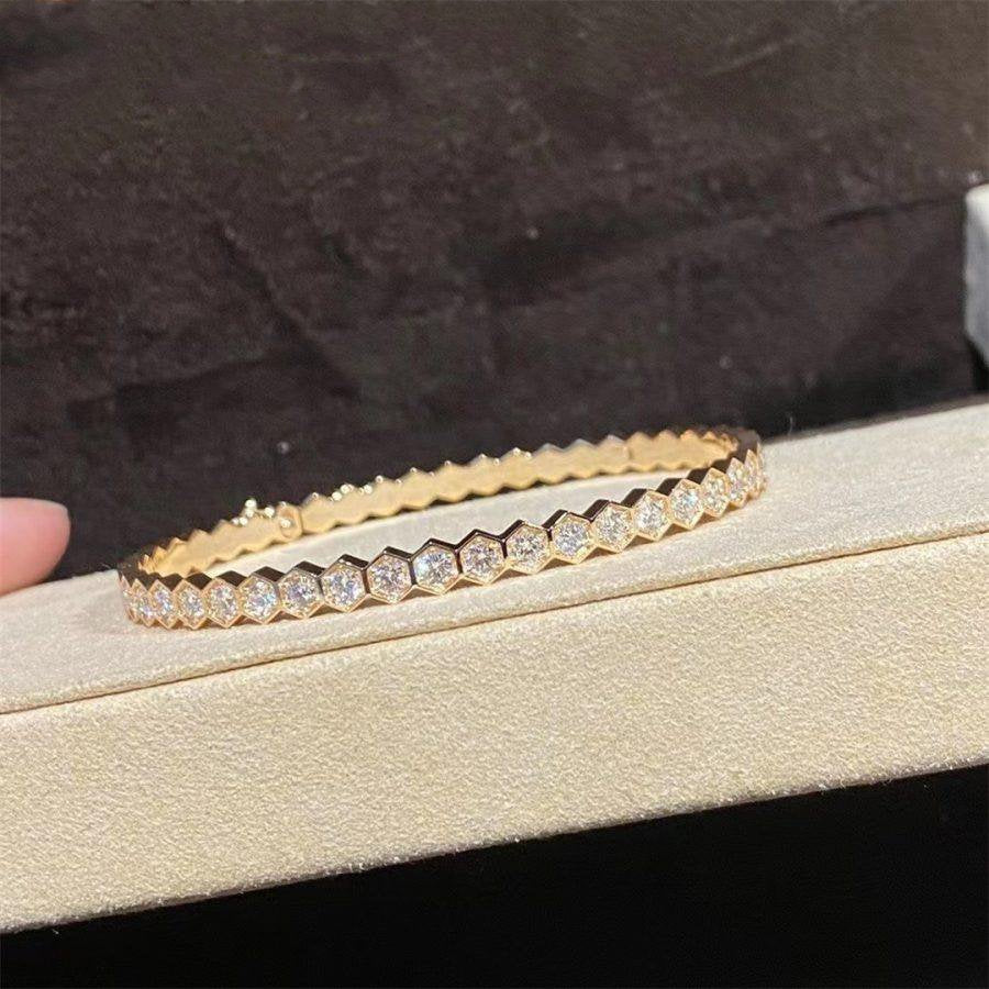 [Love's Uplift]BEE LOVE GOLD BRACELET FULL DIAMOND