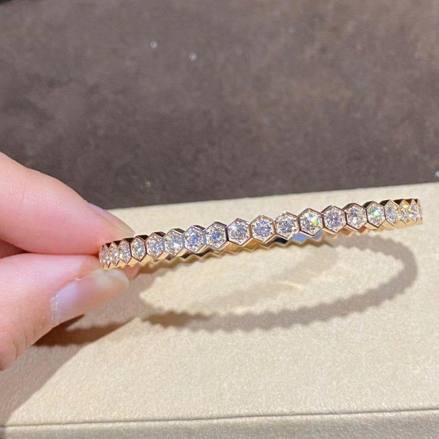 [Love's Uplift]BEE LOVE GOLD BRACELET FULL DIAMOND