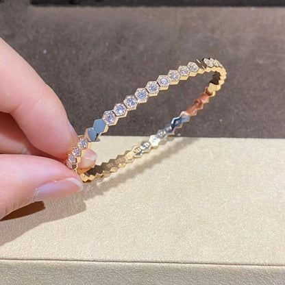 [Love's Uplift]BEE LOVE GOLD BRACELET FULL DIAMOND